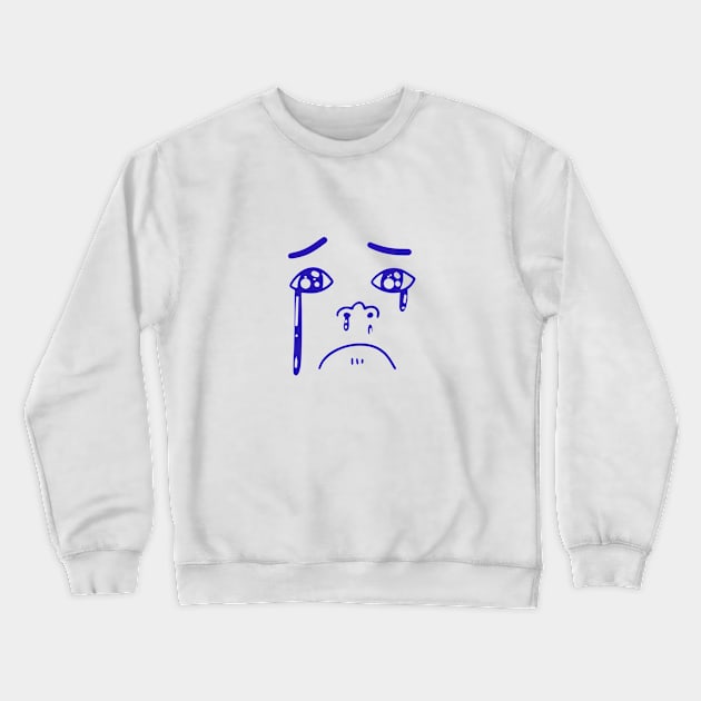 Crying Baby Crewneck Sweatshirt by Lethy studio